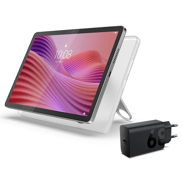 Lenovo Tab 10.1 4GB 64GB + Clear Case & Adaptor MediaTek Helio G85-processor 2,00 GHz , Android 14 eller senare, 64 GB eMMC 5.1