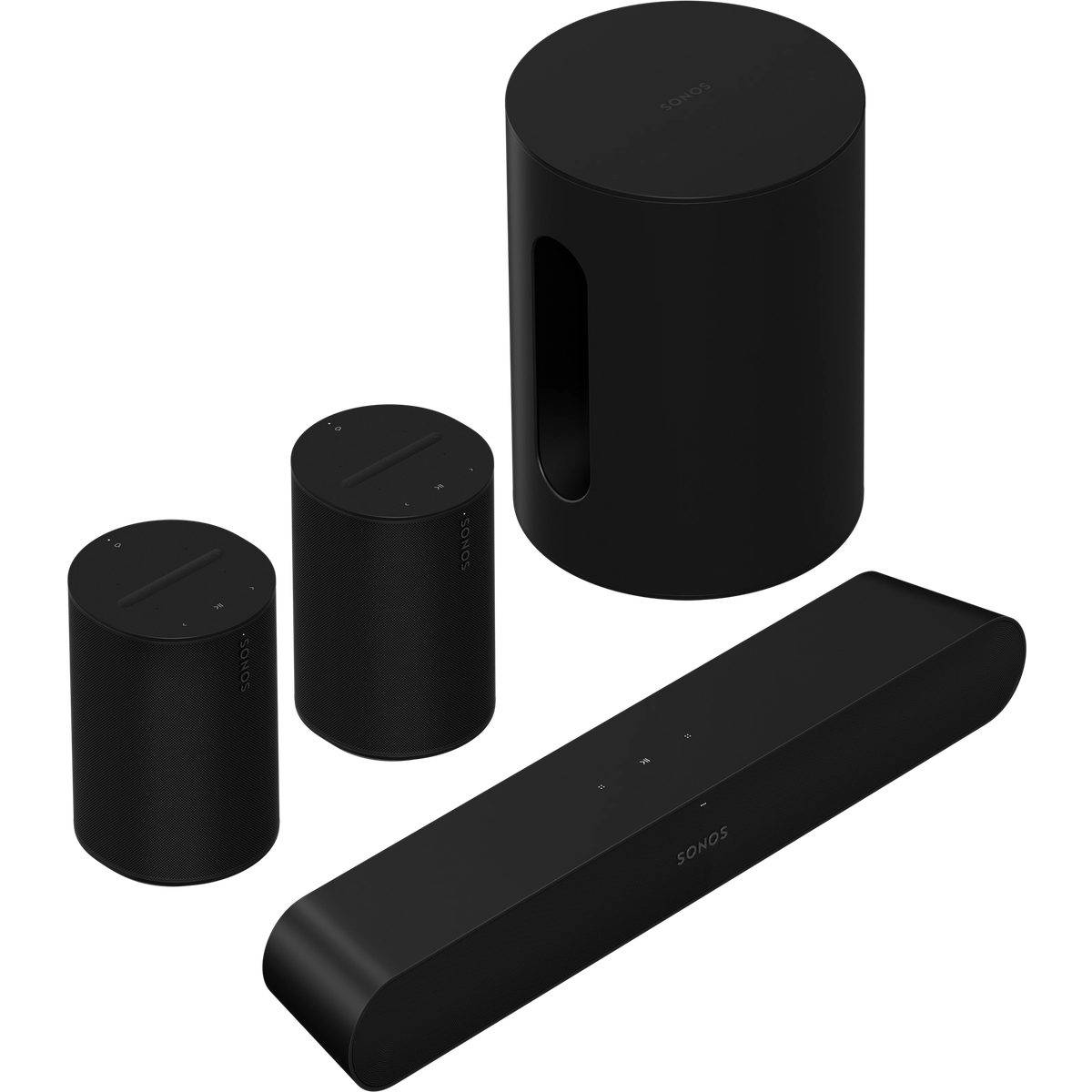 Sonos Pack Ray + 2x Era 100 + Sub mini svart