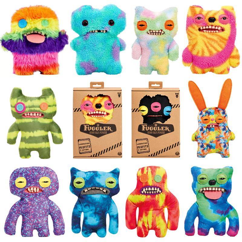 Fuggler Lab Series Mjuk Gosedjursdocka Rolig Ful Söt Tandmonster Leksaker 22cm Färg Tecknade Figurer Barn Födelsedag Trendiga Gåvor blue