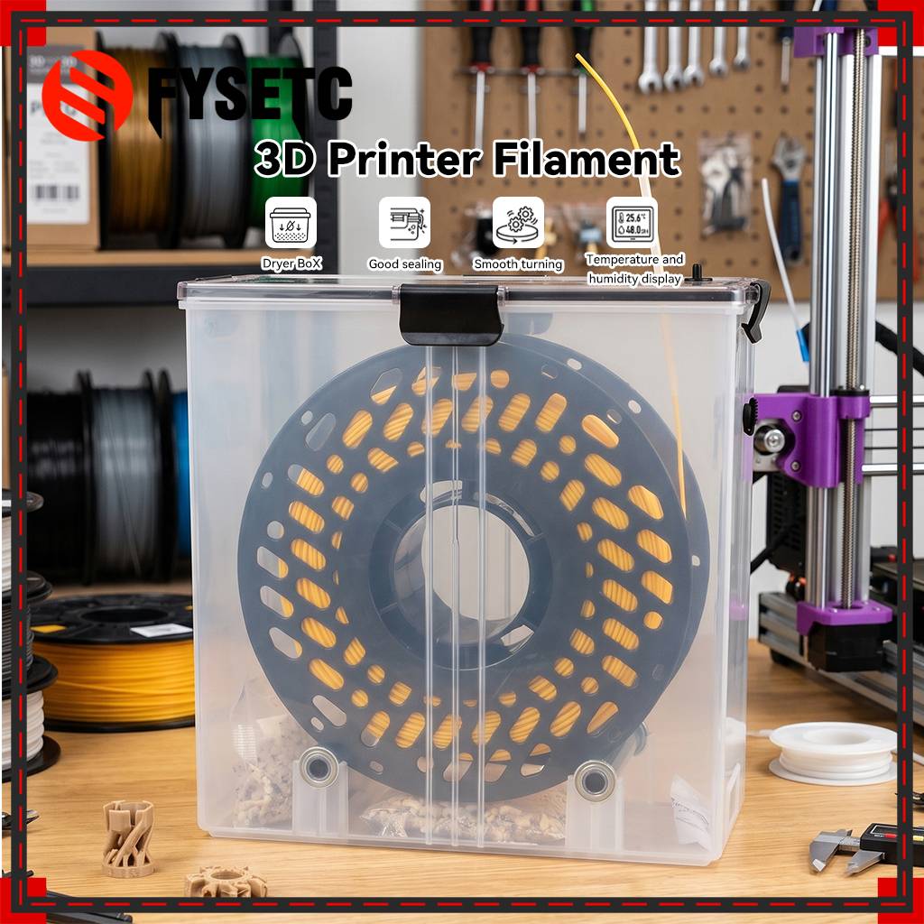 3D Printer Filament Dryer BOX  Temperature And Humidity Display  Stores 1 KG Filament Storage and Drying Box  For any 3D Printer