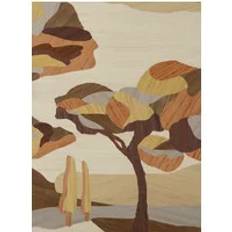 Arte Mural Under The Sycamore Tree - Mahogany Wood