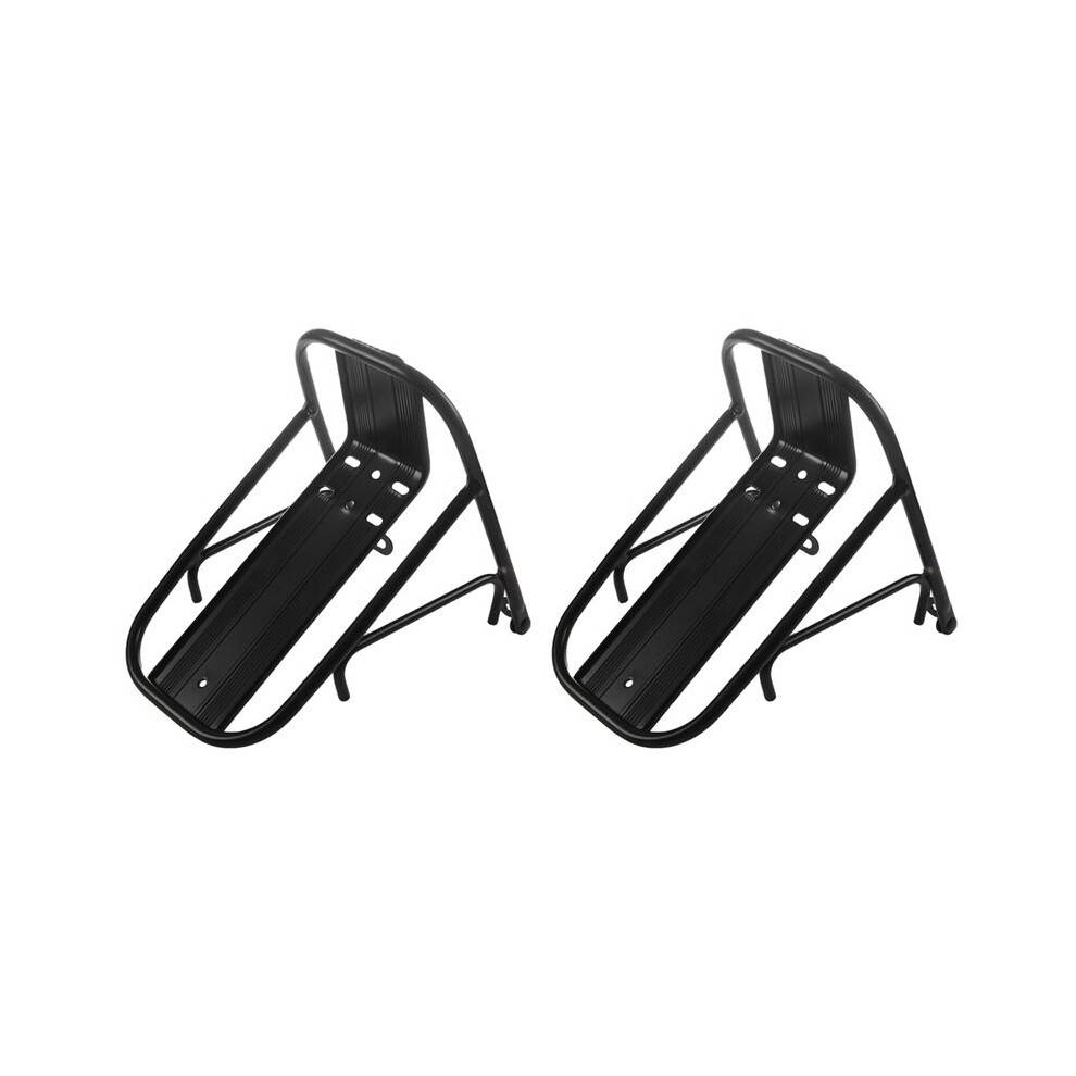 2X Aluminum Alloy Mtb Road Bike Bicycle Front Rack Carrier Panniers Bag Carrier Luggage Shelf Cycling Bracket