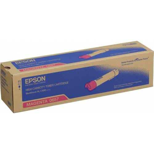 EPSON 0657 C13S050657 MAGENTA TONER - 13700 PAGES FOR WORKFORCE AL-C500DHN