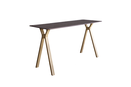 Space Højbord, fleksibelt design - H: 93 cm Sort Fenix Lakeret Eg 220 cm 80 cm.