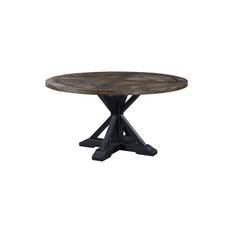 Matbord Yorkshire 150 cm Runt - Natur/Svart & köksbord Brun,Svart Bloomington