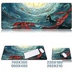 Jdble spelmusmatta | stor skrivbordsdyna | Anime datorplatta | League Of Legends tangentbordsmatta | Stor musmatta anpassad | 1000x500mmx3mm stil 9