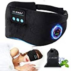 Sömnmasker för Kvinnor Män, 3D-konturerad Kopp Bluetooth Hörlurar ögonmask Sömnhörlurar för Tupplur Resor Skiftarbete,Ultra-mjuka Sovmask för Sömn i Säng,Personliga Presenter för Pappa Mamma