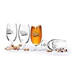 Sagaform 5017327 Club ölglas presentset, glas, transparent, 17,5 x 6 x 17,5 cm, 4 enheter
