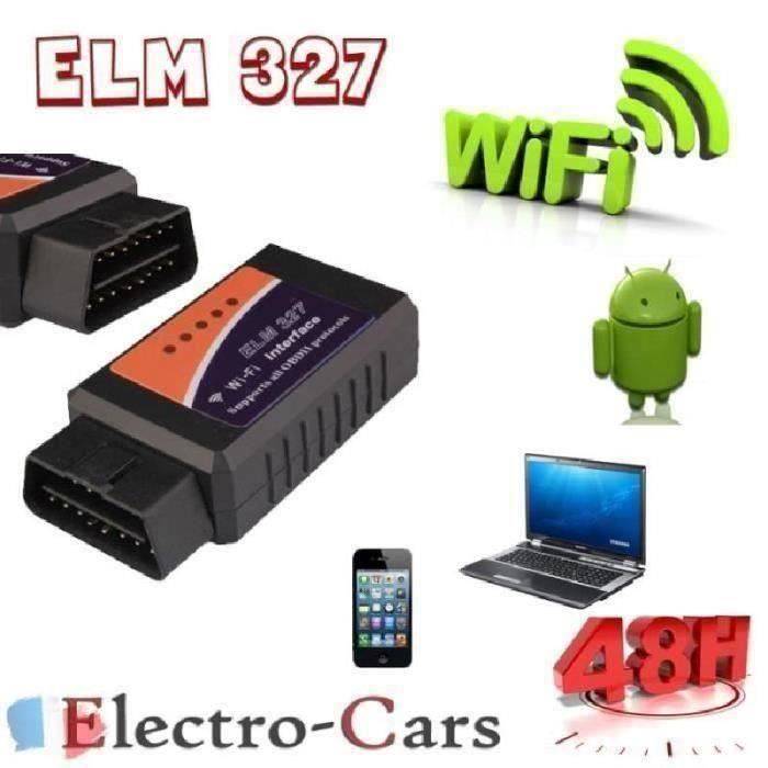 ZN*DIAGNOSTIKGRÄNSSNITT FÖR BIL ELM327 WIFI FLERA MÄRKEN OBD2 Pla08237