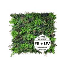 Blueberry Hill Plantevæg med kunstige planter brandhæmmet og UV resistent 100 x 50 cm