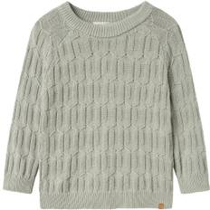 Lil' Atelier Nmmollie LS Knit LIL Str 92 - Pigeon Strik hos Magasin