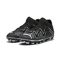 PUMA Unisex Kids Future Pro Fg/Ag Jr fotbollssko, Puma svart Puma silver, 31 EU