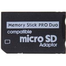 Psp micro sd 1mb-128gb memory stick pro duo st&#xF6;d minneskort adapter micro sd till memory stick adapter