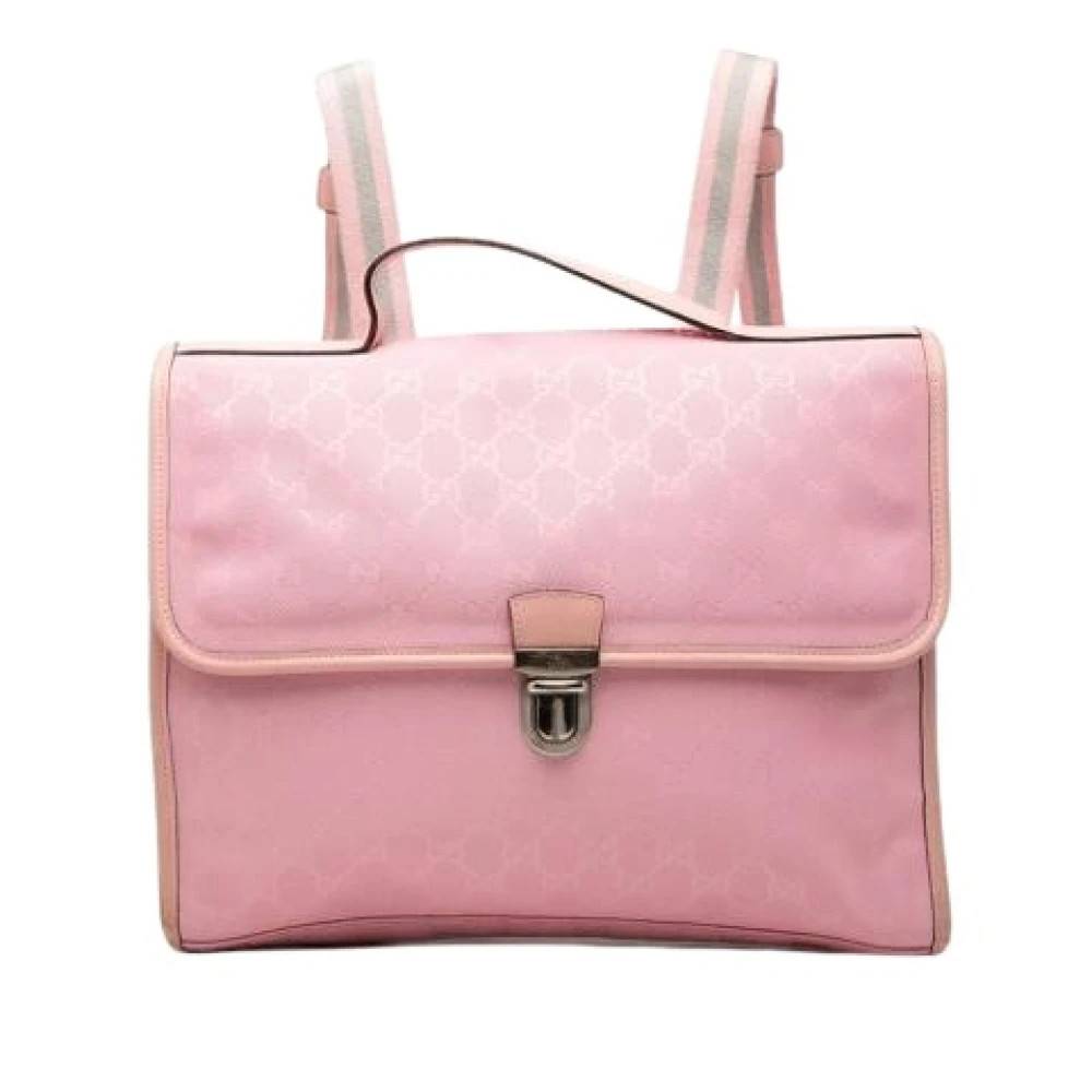 Gucci Vintage Pre-owned Vintage Rygsæk - Vintage - Dame - Lyserød - ONE SIZE - Læder