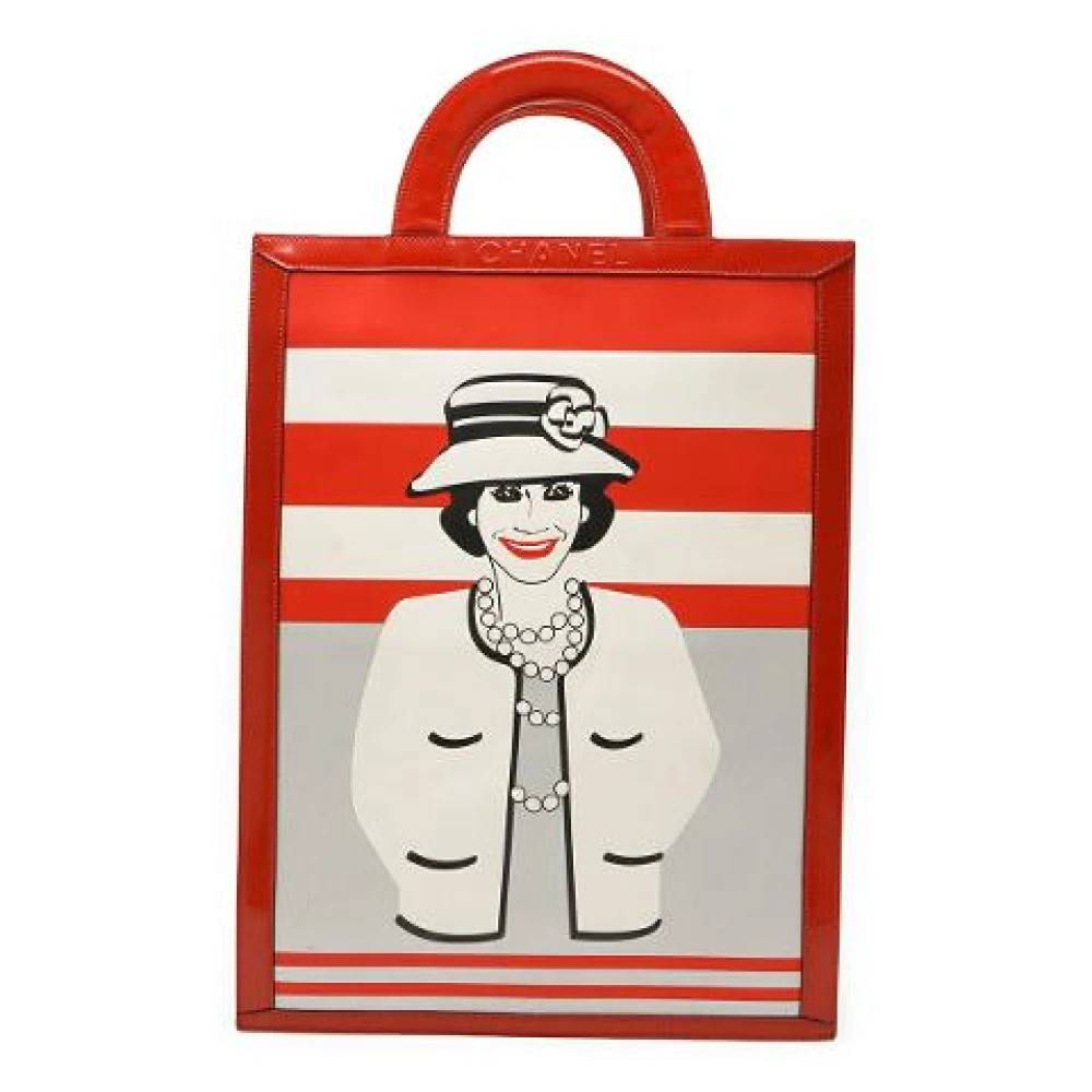 Chanel Vintage Pre-owned Coco Mademoiselle Patent Leather Tote Bag - Vintage - Dame - Flerfarvet - ONE SIZE - Uld