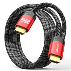 JSAUX 8K HDMI Kabel 1Meter, HDMI 2.1 Kabel Highspeed Ethernet 48Gbps 8K@60Hz, 4K@120Hz, UHD HDR 10+, eARC, Dolby Vision, 3D, VRR, Kompatibel mit PS4 Pro, PS5, 8K Gaming, TV, Blu-ray-Player, Projektor