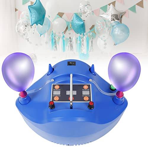 Kaichenyt Ballonguppblåsare, 1 200 W ballongpump, timer, uppblåsare, elektrisk luftdräneringsapparat, 4 ballonger, luftpump, ballonger för fest, bröllop, födelsedag, festivaldekoration