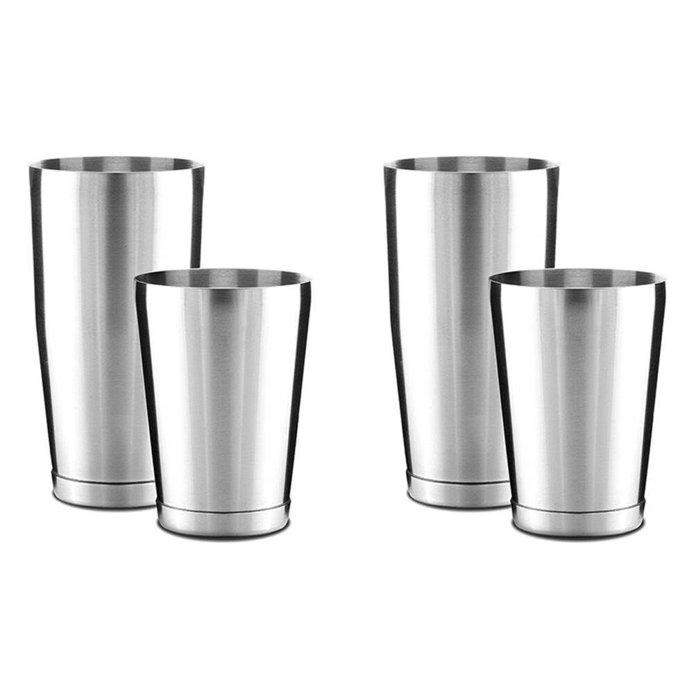 2x Premium Cocktail Shaker Sæt - Pro Boston Shaker Sæt. Uvægtet drinkshaker lavet af