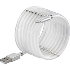 Renkforce USB-kabel USB 2.0 USB-C®-kontakt, Apple Lightning kontakt 2.00 m Vit TO-6897015