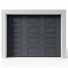 Garageport Takskjutport Modern Spegel Antracit, 2500x2125