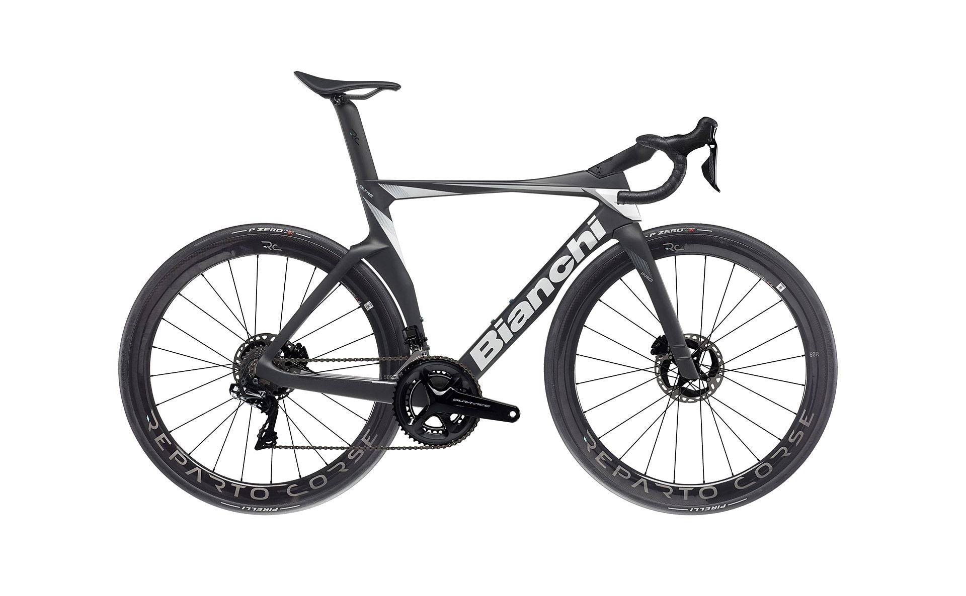 Bianchi Oltre PRO 2024 - Shimano Dura-Ace Di2 2x12sp - Reparto Corse RC50 - 013 / 47 / XK - ANTRACITE / BIANCO