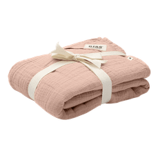 Muslin Swaddle - Blush - GOTS Certified