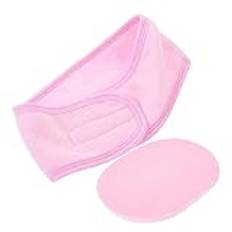 MAGICLULU 2 Set Ansiktstvätt Pannband Set Elastiskt Pannband Risbollar Shaker Sport Pannband Makeup Pannband Dusch Pannband Hårband Spa Pannband Miss Självgjord Rosa Handduk