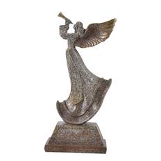 Engle figur med trompet - 26cm