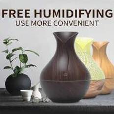 200ml Air Humidifier Essential Oil Diffuser USB Mist Maker Mini Humidificador With Colorful Light For Home Humidifier Electric Aroma Air Wood Ultrasonic Air Humidifier 1pc