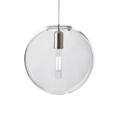 Design House Stockholm - Luna Lamp Clear Medium - Pendellampor - Alexander Lervik - Vit