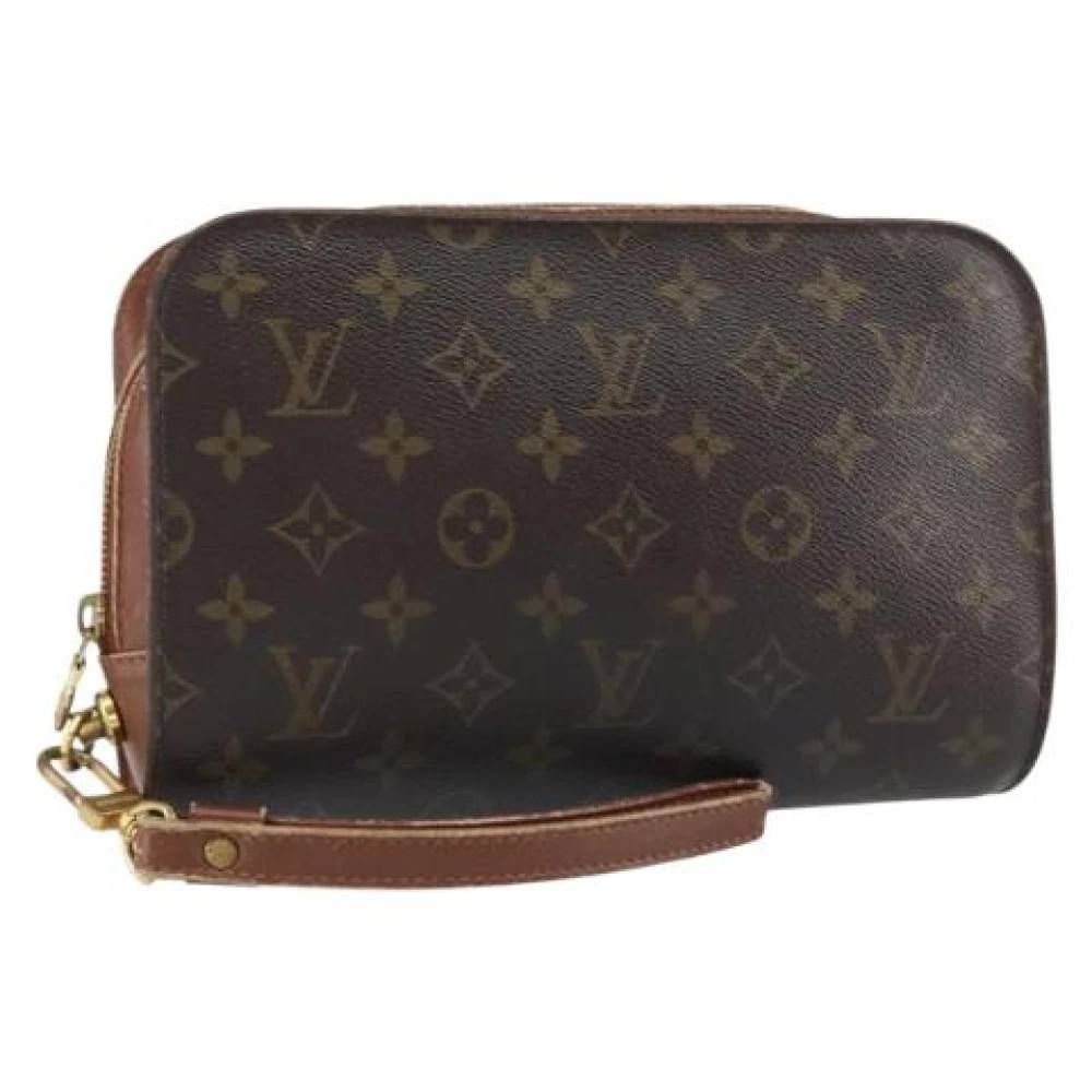 Louis Vuitton Vintage Pre-owned Canvas Clutch - Vintage - Dame - Brun - ONE SIZE - Tyl