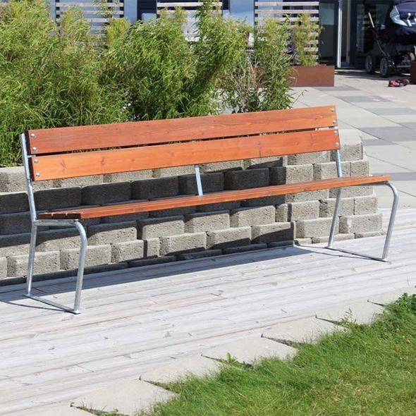 Parkbænk Hallie, LxHxB 1750x760x580 mm