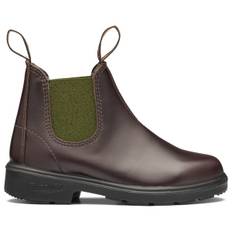 Blundstone Kid's #2394 Brown Leather With Olive Elastic Fritidsstövlar/-kängor Barn Storlek 31,5 Färg grå