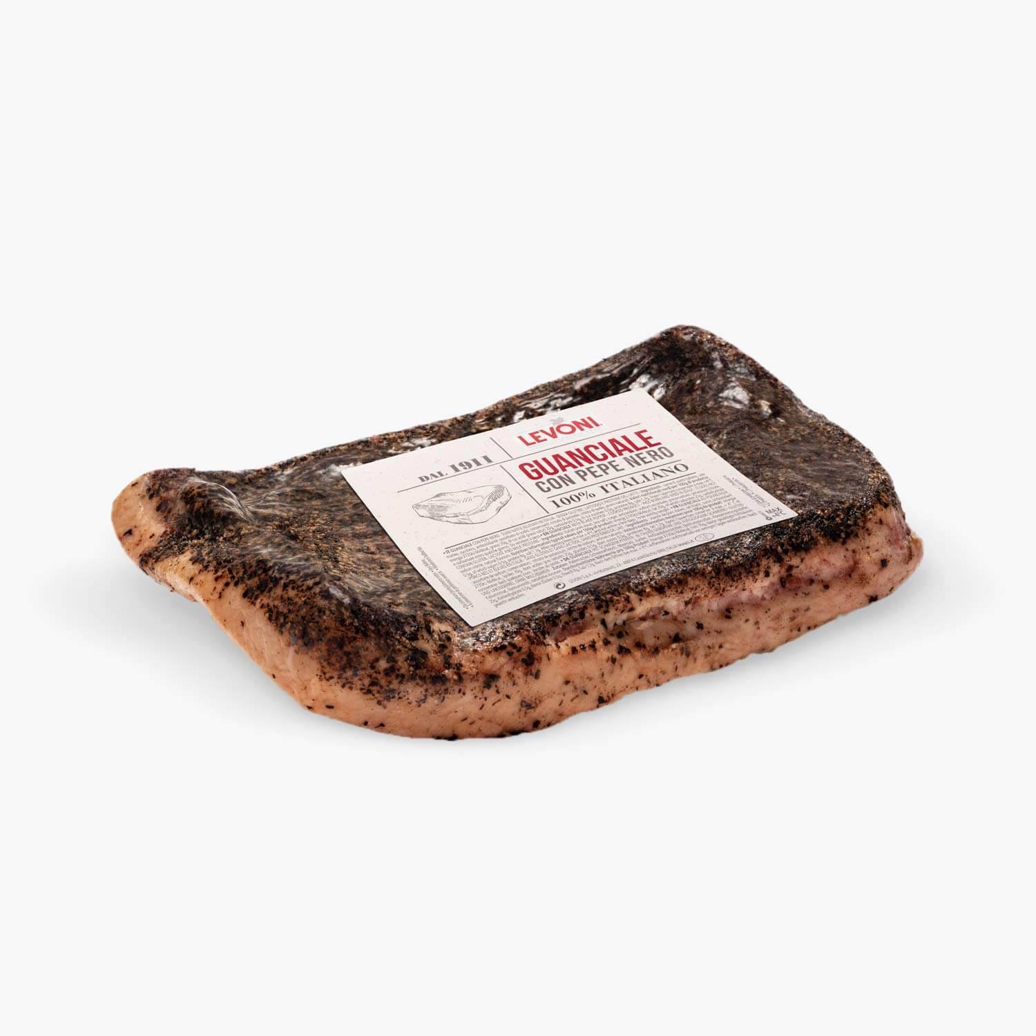 Levoni Guanciale Pepe Nero - 900 g