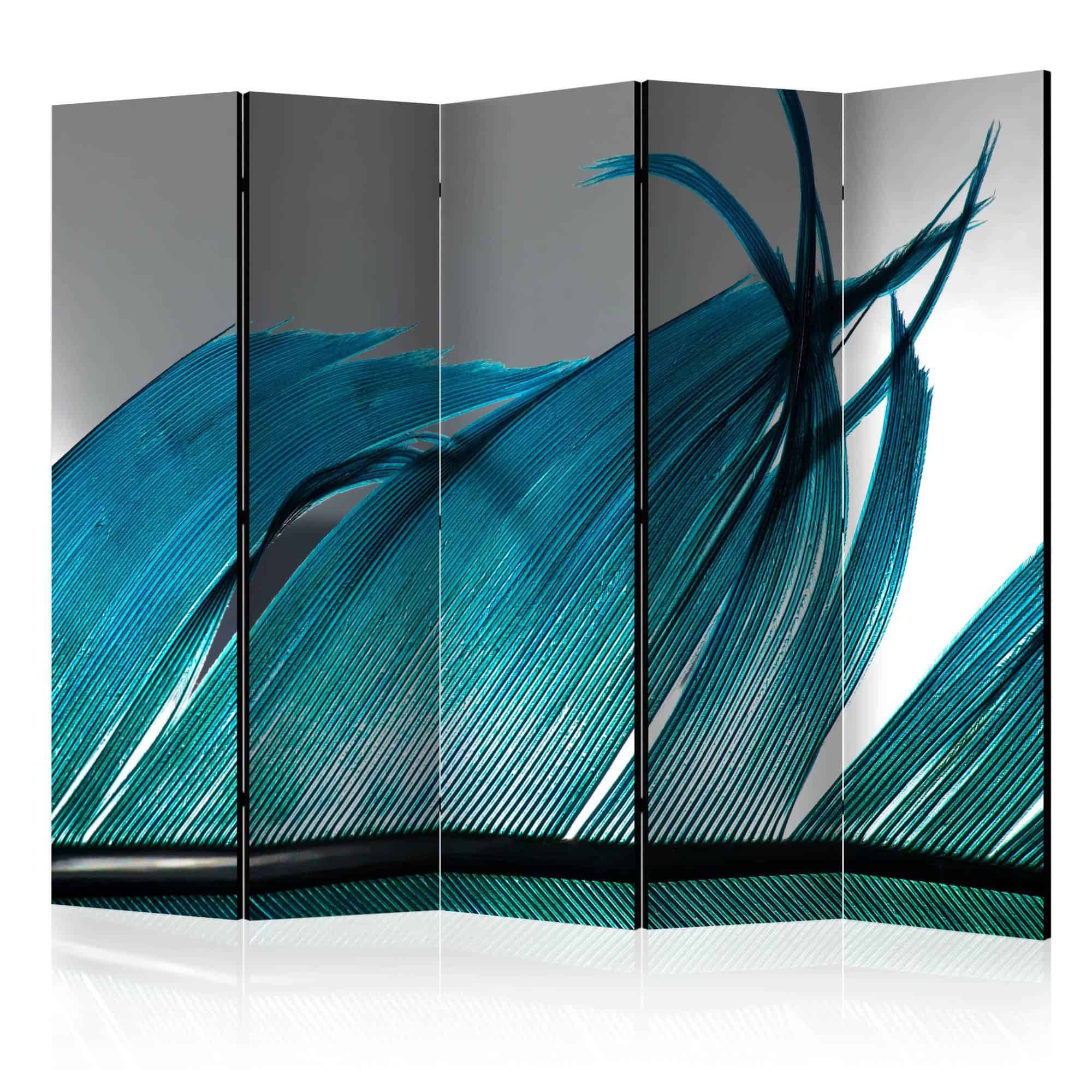 Skærmvæg Turquoise Feather II