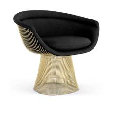 Knoll - Platner Lounge Chair - 18k guld, Tyg: Kat. C - Alpaca - 11AL - Fåtöljer - Warren Platner - Guld - Naturmaterial/Metall
