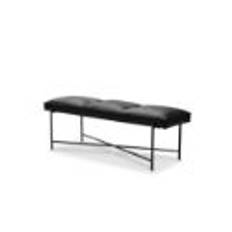 HANDVÄRK FURNITURE Grand Bench L: 140 cm - Sort/Sort Læder