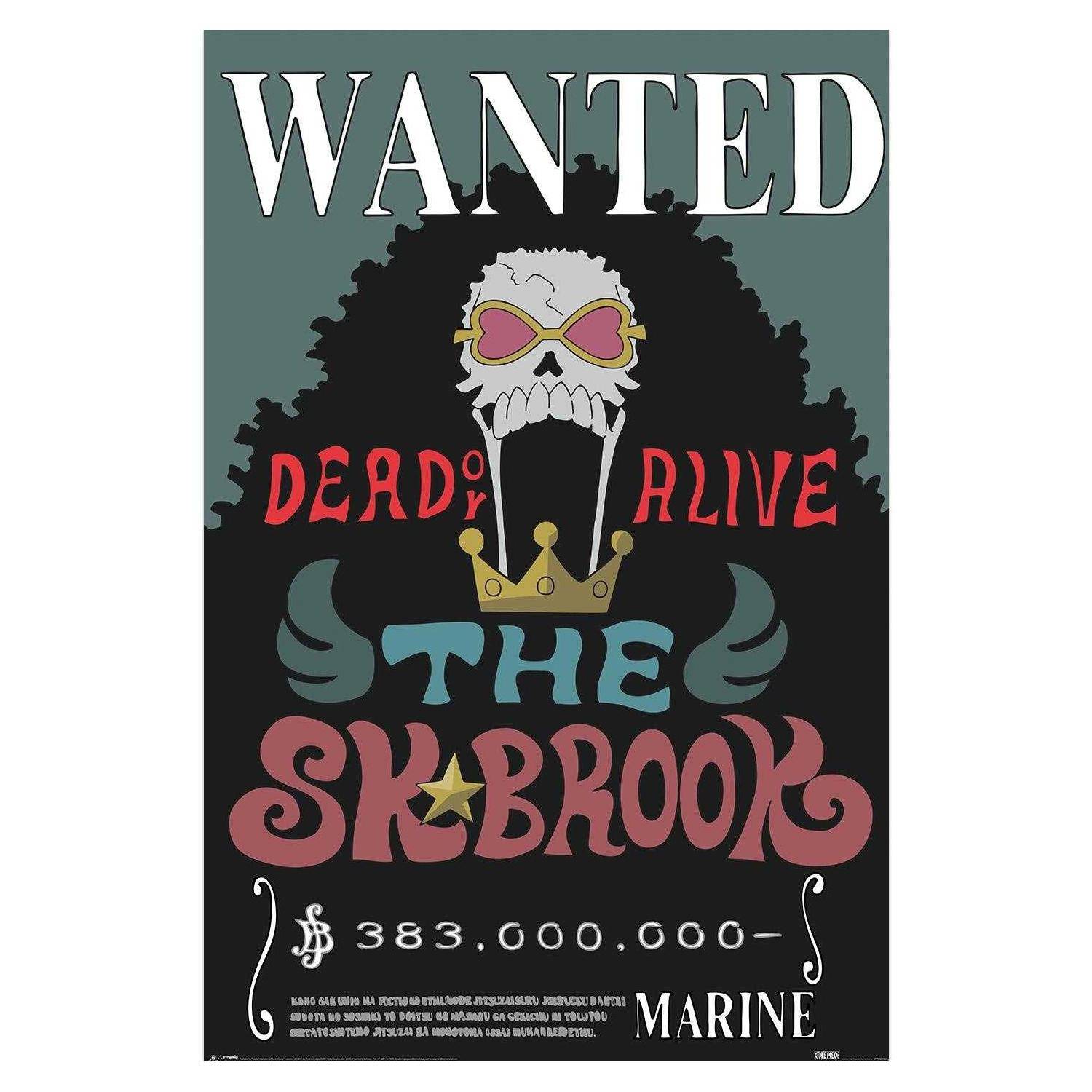 One Piece Wanted Brook Poster 91.5cm x