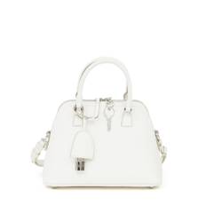 Maison Margiela, Taske, Dame, Hvid, ONE SIZE, Uld, Klassisk Tote Taske i Skyhvid