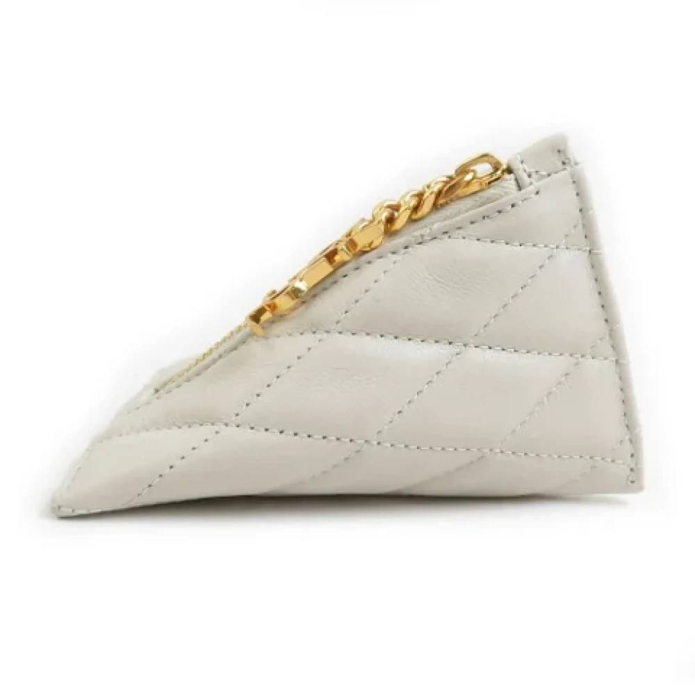 Saint Laurent Vintage Pre-owned Mini Bag - Vintage - Dame - Beige - ONE SIZE - Læder