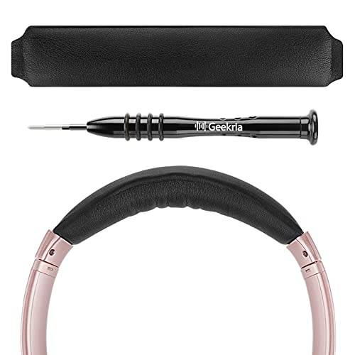 Geekria pannbandskudde kompatibel med Bose QuietComfort 35 ii Gaming, QC35 II/QC35/QC25/QCSE, ersättningsband reparationsdel (Svart)