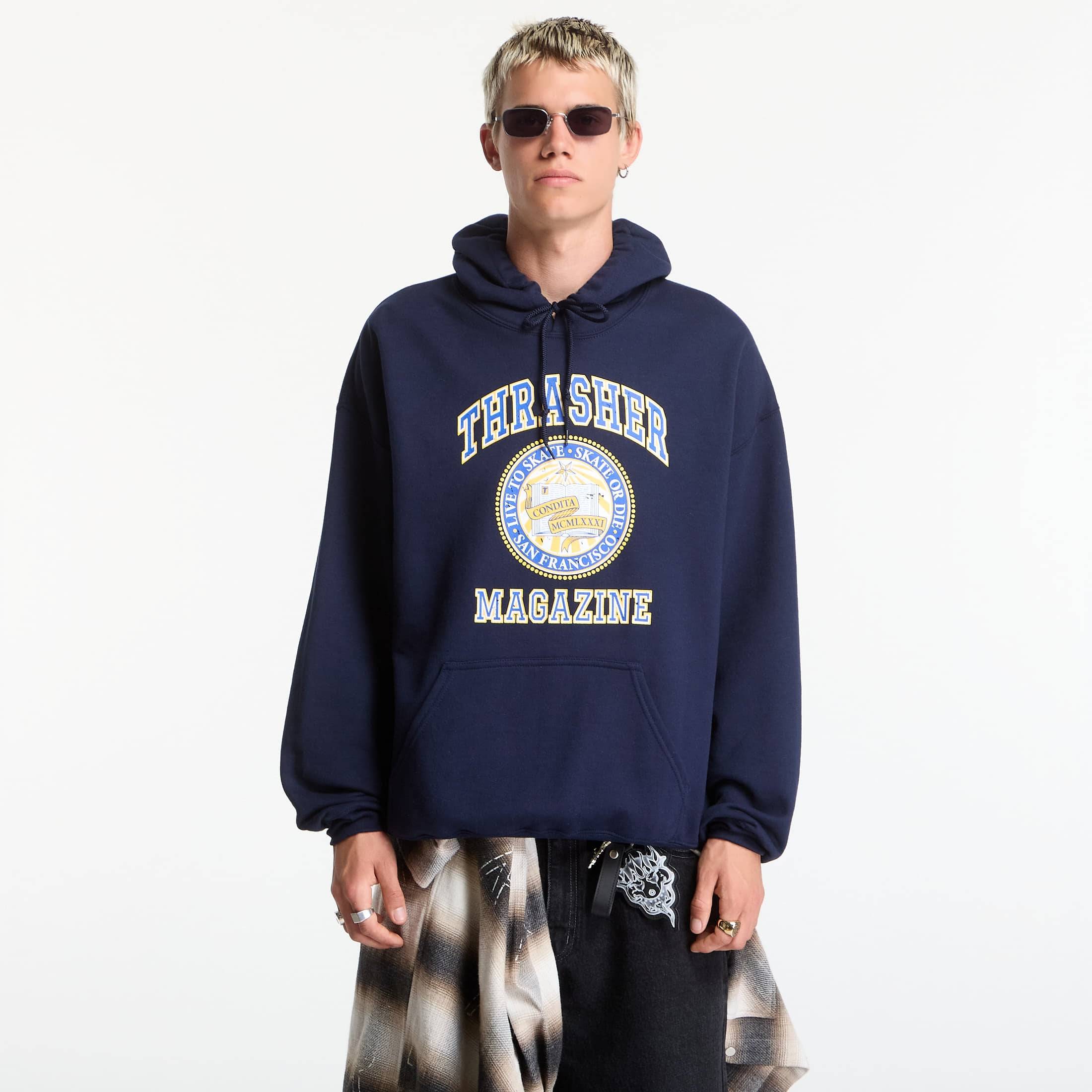 Sweatshirt Thrasher Dropout Hoodie Blue M - Blue - M