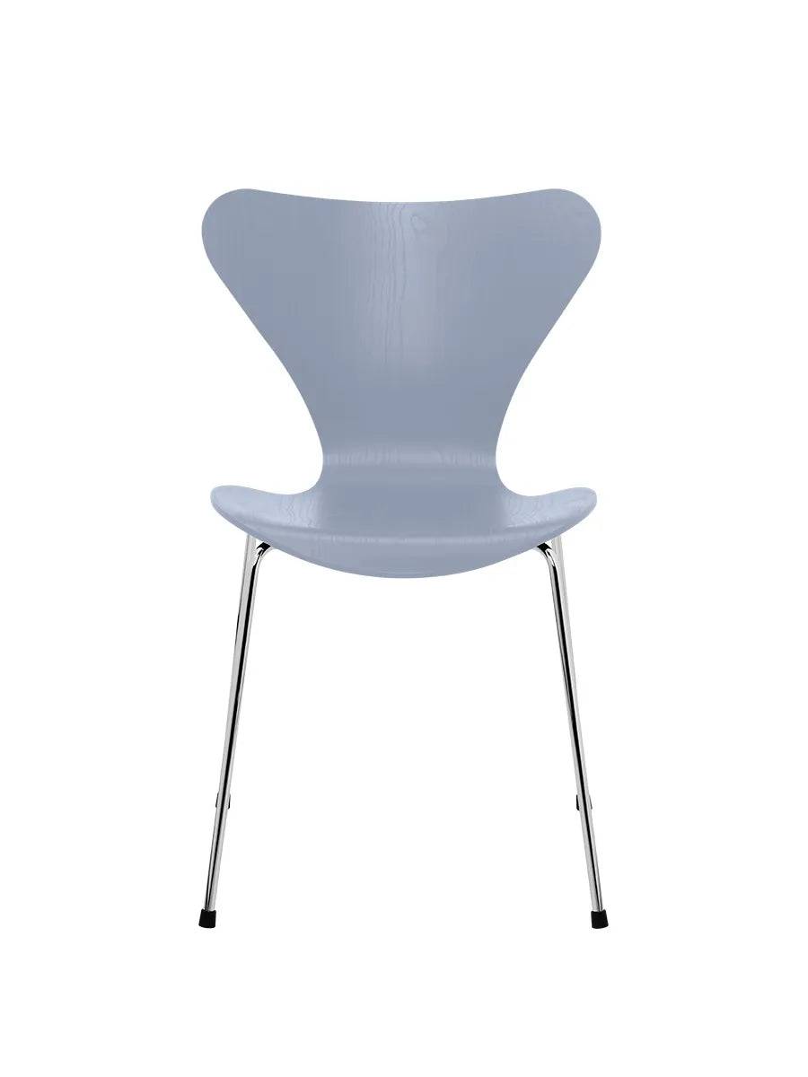 3107 Serie 7 stol i farvet ask af Arne Jacobsen Lavender Blue / Krom - Jacobsen Plus