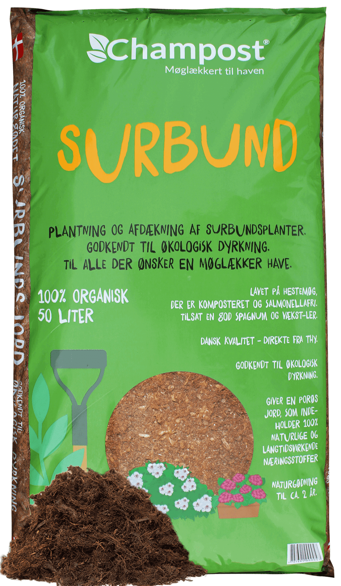 Champost 100% organisk surbund 3000L