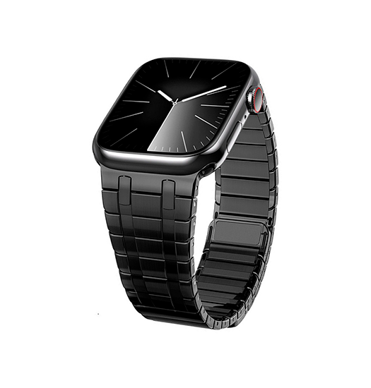 Apple Watch (42/44/SE/45/46/49mm) - L'Empiri™ Phantom Magnetic Stålrem - Sort