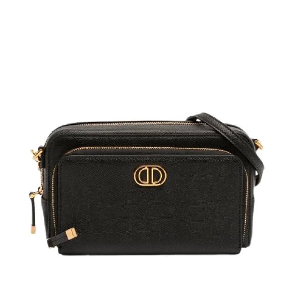 Dior Vintage Pre-owned Caro Double Pouch - Vintage - Dame - Sort - ONE SIZE - Uld
