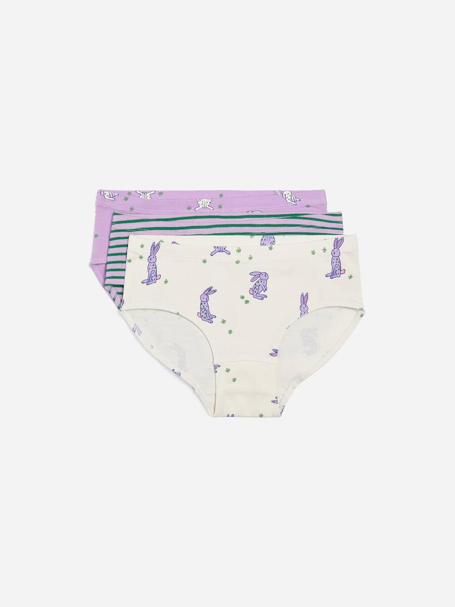 ARKET Cotton Jersey Briefs Set Of 3 -Purple, 86/92
