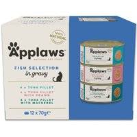 Ekonomipack: Applaws Cat i sås 24 x 70 g - Mixpack fiskurval (3 sorter)
