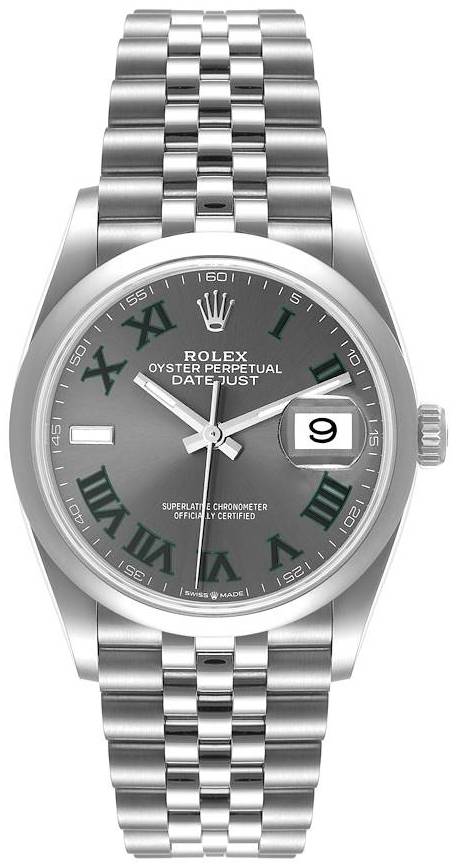 Rolex Herreur 126200-0017 Datejust 36 Grå/Stål Ø36 mm