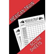 Mexican Train Score Sheets: 120 Mexican Train Score Pads | 6" x 9” Mexican Train Score Cards | Mexican Train Dominoes Board Game Book | Perfect Scorebook for Mexican Train ScoreKeeping - Pocketbok